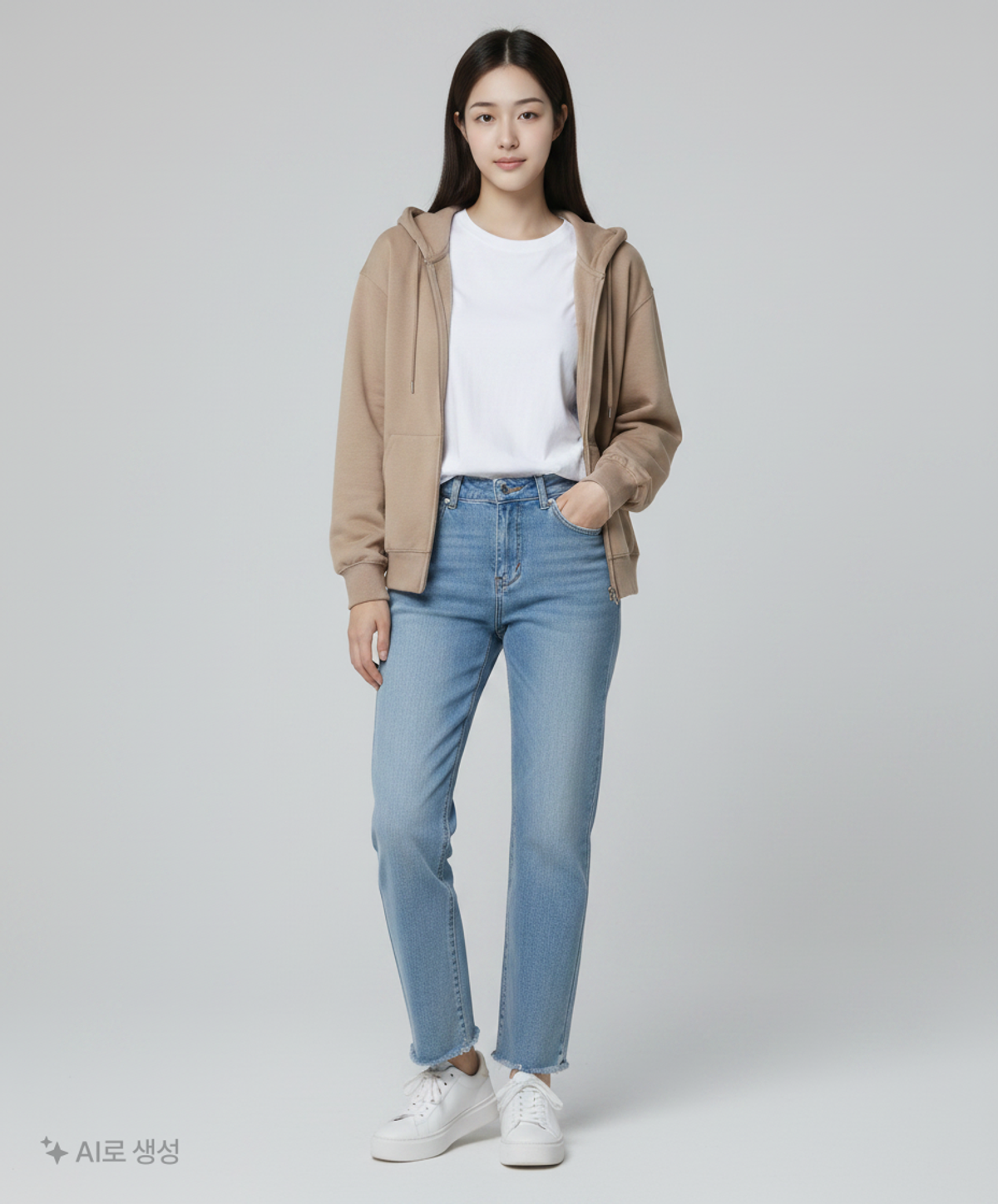 스파오(SPAO) 후드 집업 L