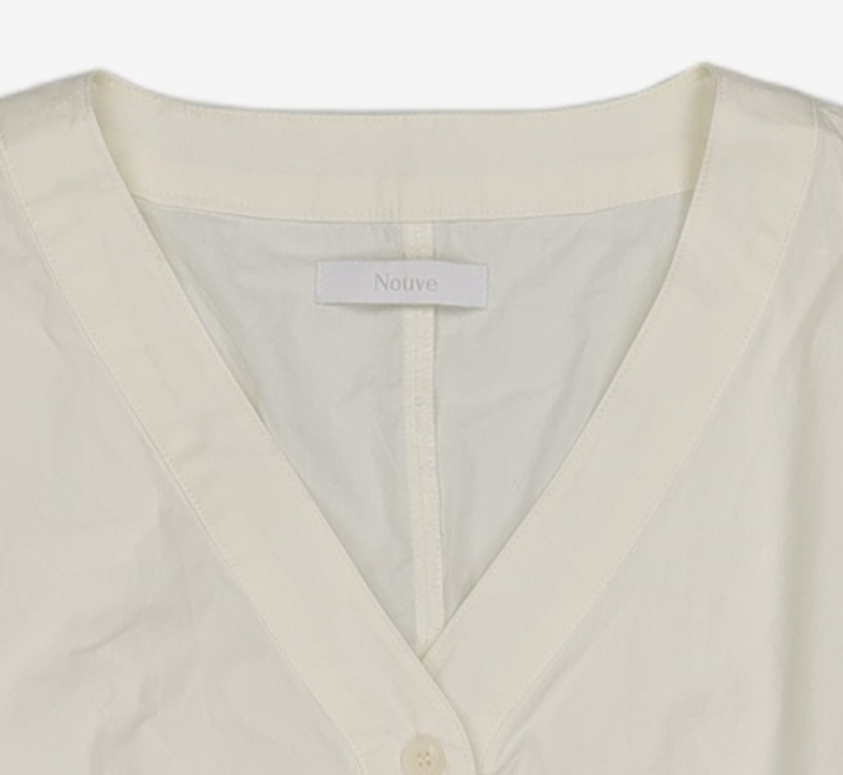 누브(NOUVE) V Neck Blouse - Lemon Yellow F