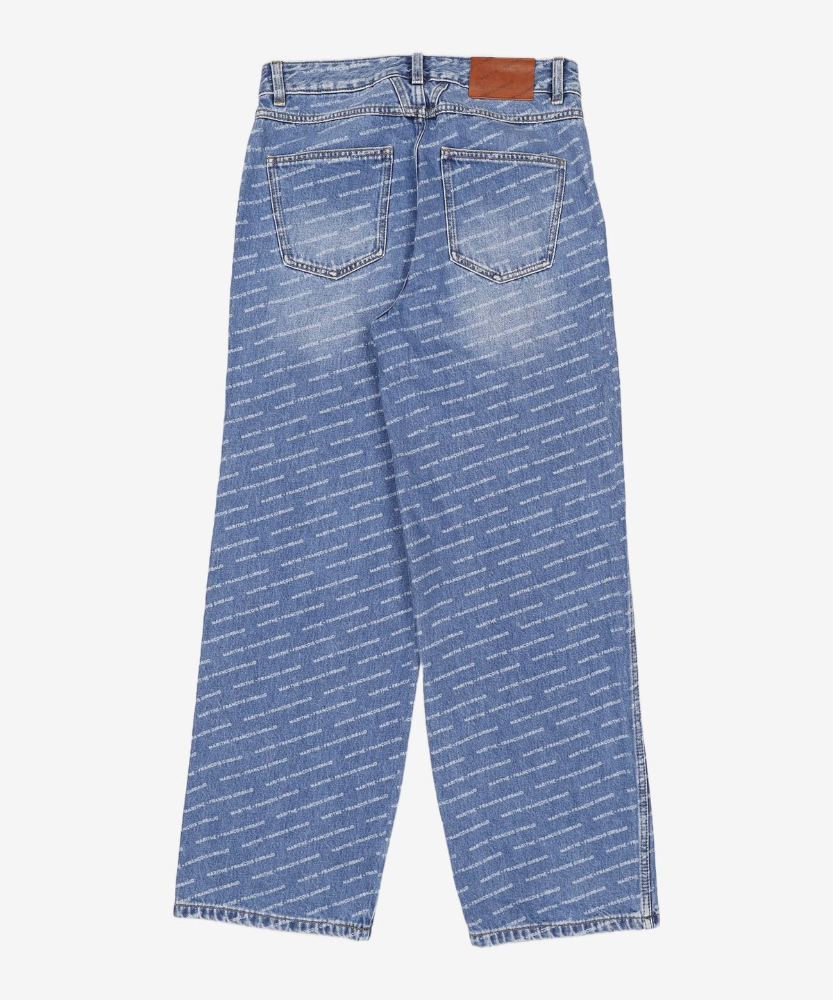 마리떼 프랑소와 저버(MARITHÉ + FRANҪOIS GIRBAUD) M WIDE PRINTING DENIM PANTS blue 28
