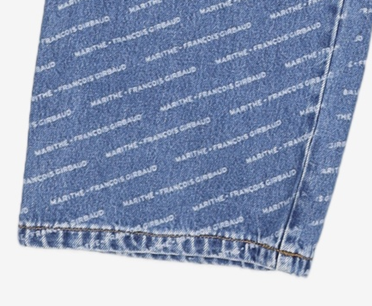 마리떼 프랑소와 저버(MARITHÉ + FRANҪOIS GIRBAUD) M WIDE PRINTING DENIM PANTS blue 28