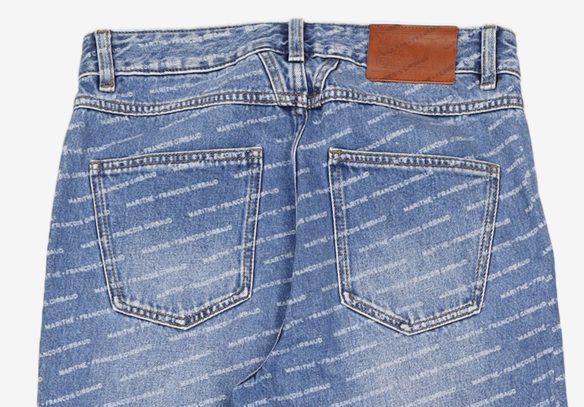 마리떼 프랑소와 저버(MARITHÉ + FRANҪOIS GIRBAUD) M WIDE PRINTING DENIM PANTS blue 28