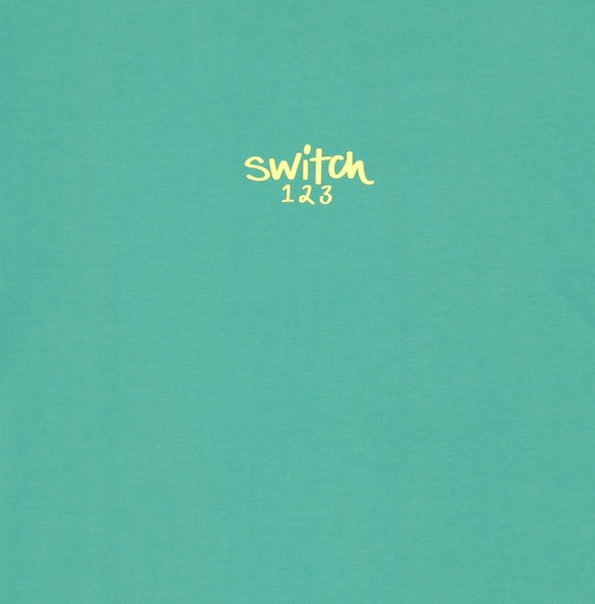 스위치123(SWITCH123) 레귤러 그린 싱글 반팔티셔츠