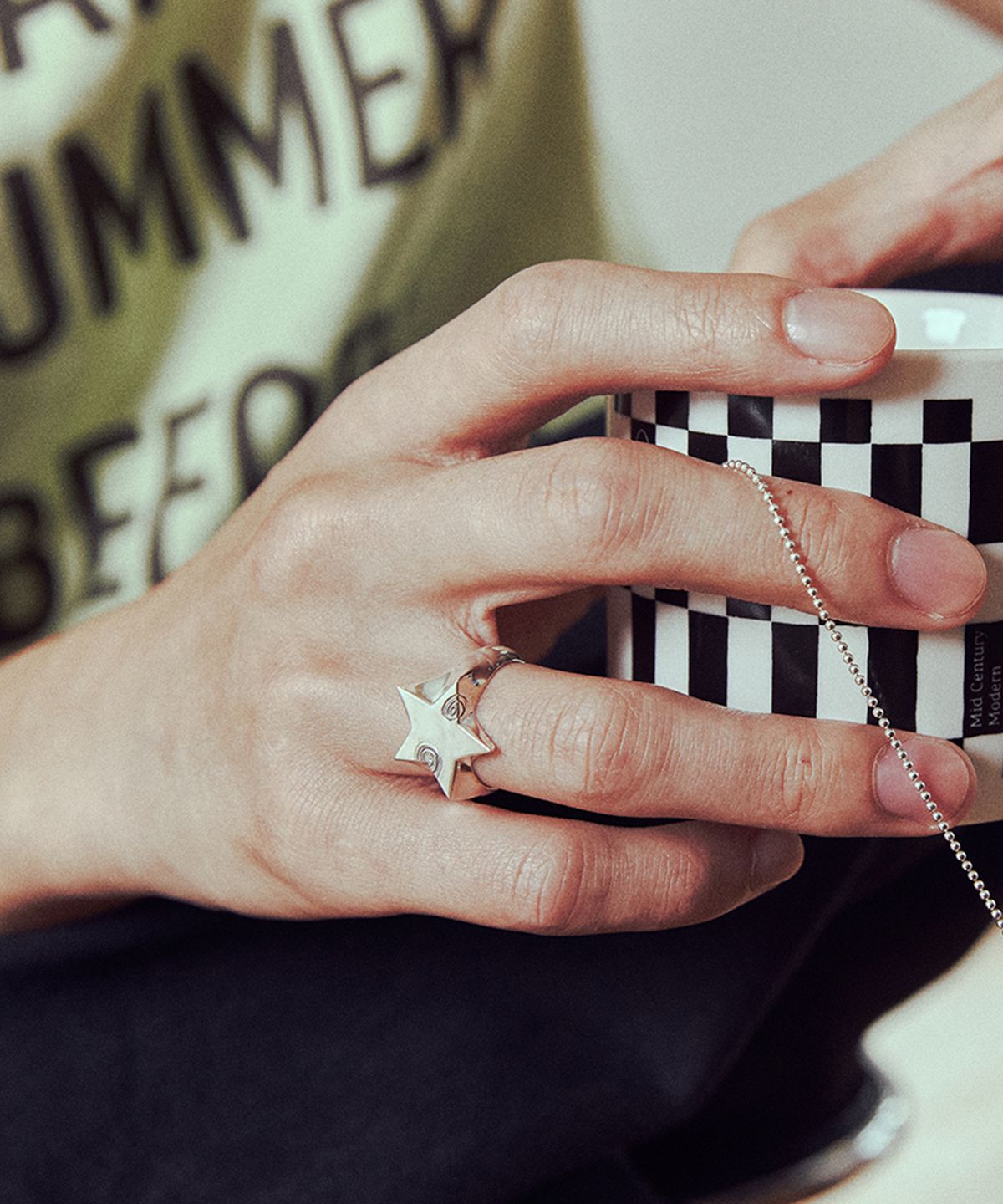 유네(YUNE) Swirl Star Ring_[Silver925]