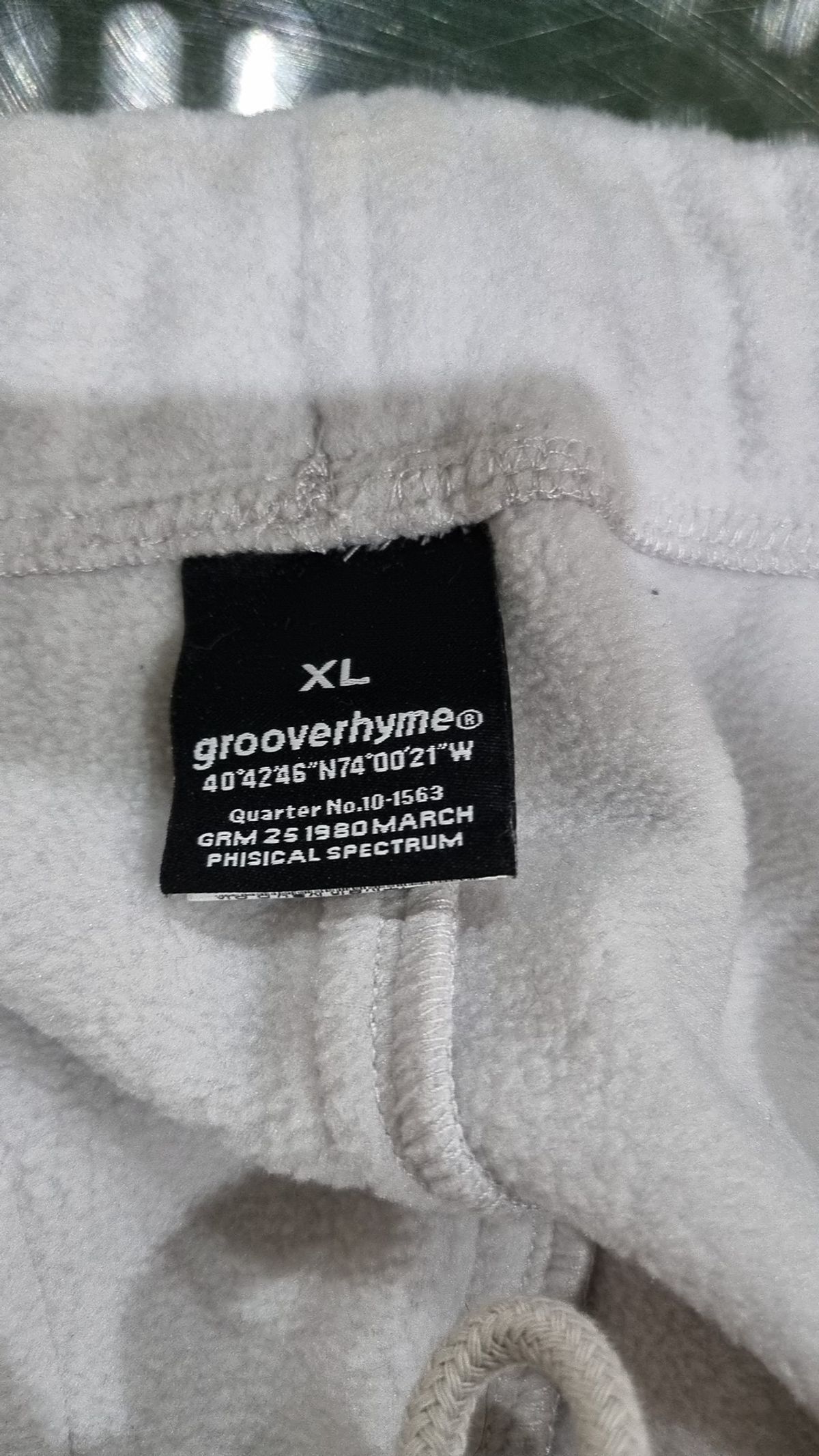 그루브라임(GROOVE RHYME) (기모) TERRY JOGGER PANTS (LIGHT GREY) [LRPWCPJ735M] XL