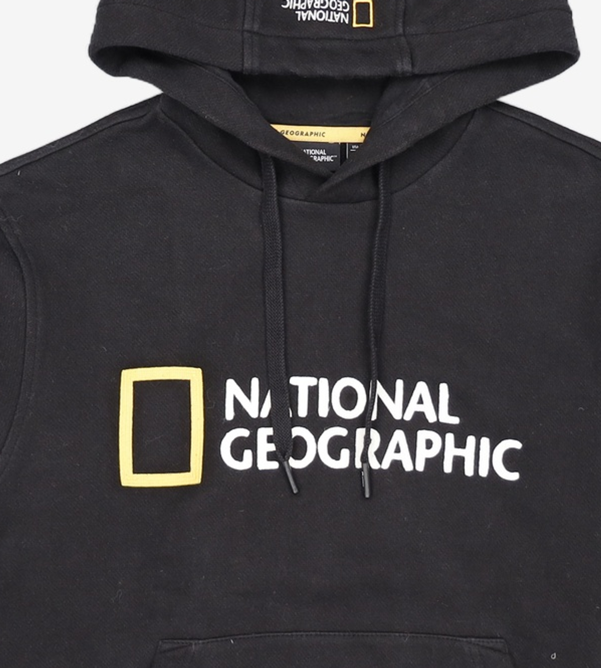 내셔널지오그래픽(NATIONALGEOGRAPHIC) N233UHD910 루코스 빅 로고 약기모 후디 CARBON BLACK M