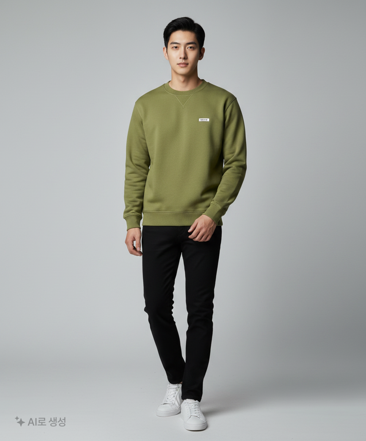 호이테(HEUTE) HEUTE SWEATSHIRT (OLIVE) M