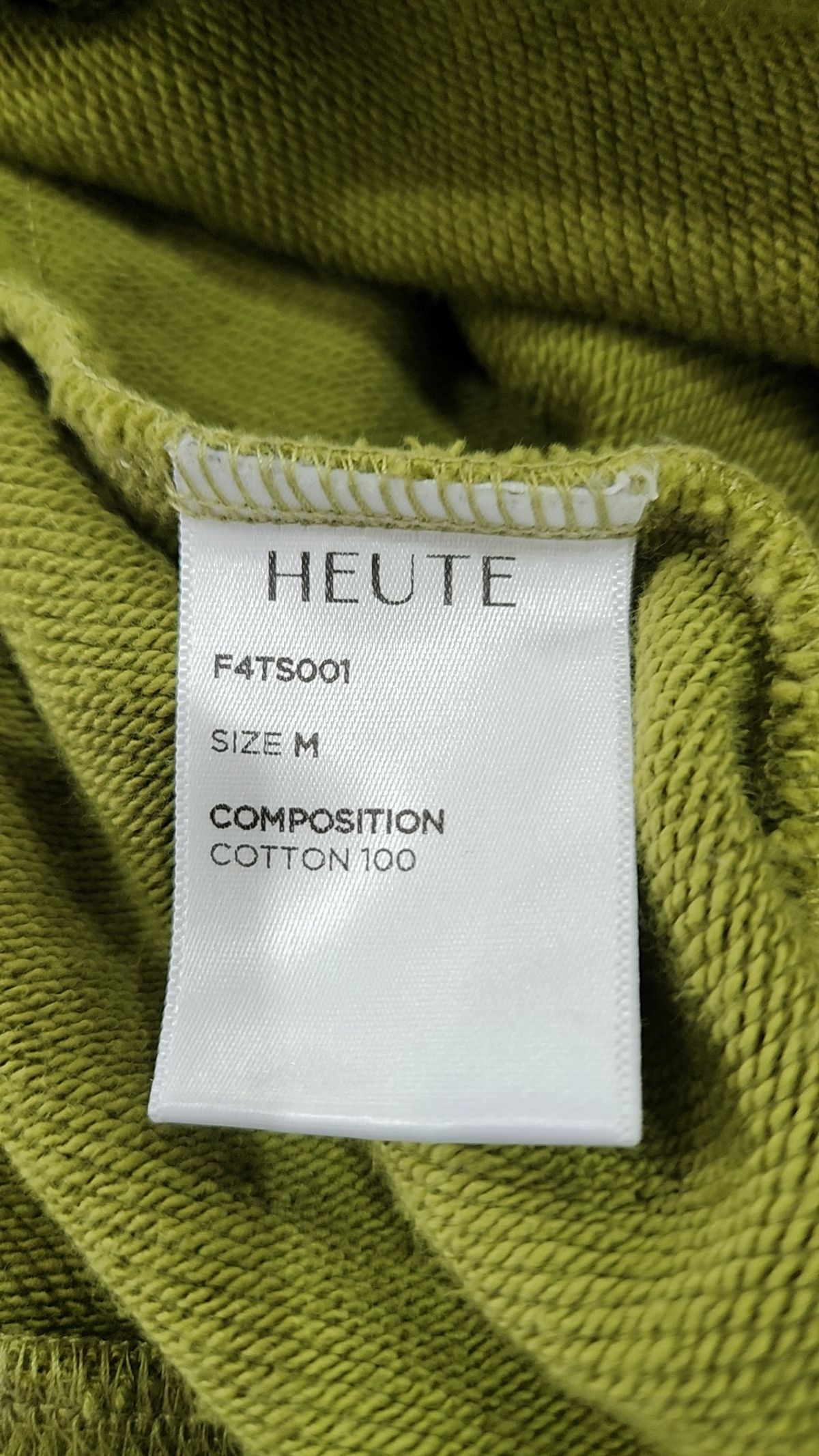호이테(HEUTE) HEUTE SWEATSHIRT (OLIVE) M
