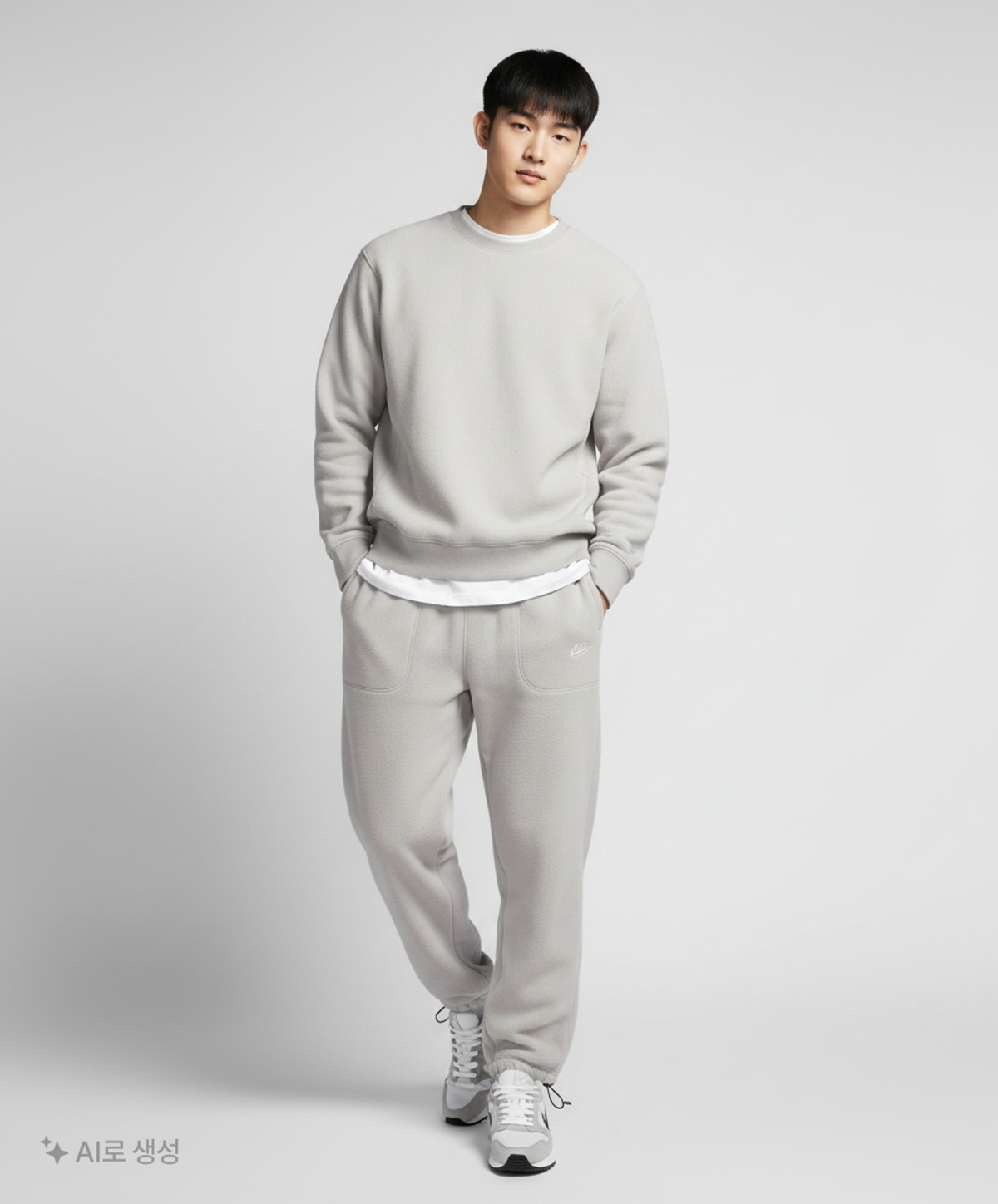 나이키(NIKE) 클럽 윈터라이즈드 팬츠 M - 라이트 스모크 그레이:퓨어:화이트 / FZ0900-077 85