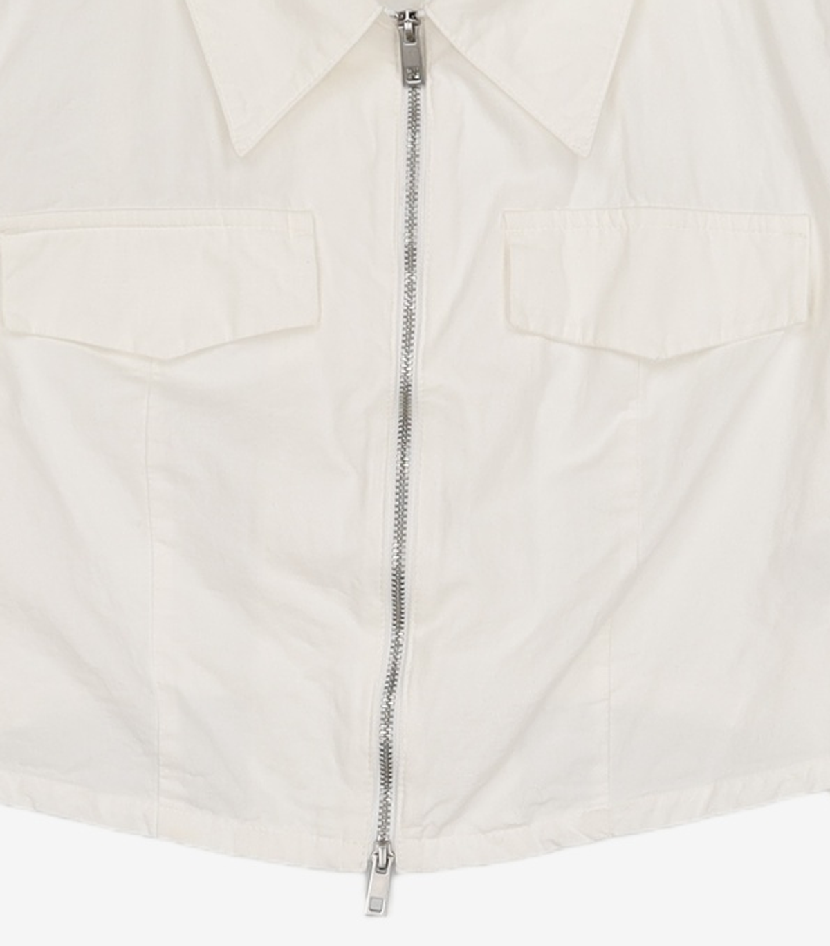 미쏘(MIXXO) 집업 크롭 셔츠_MIWYWD919C S