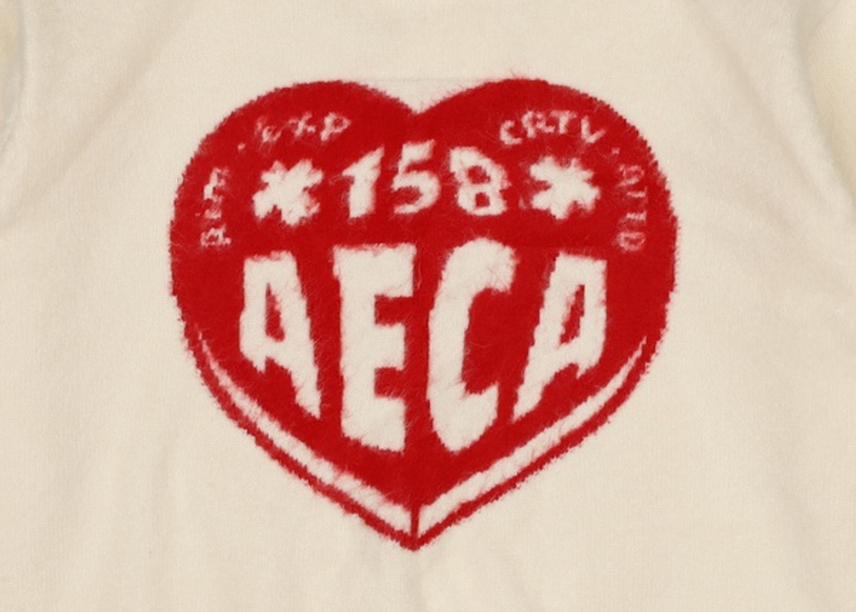 에이카화이트(AECA) AECA LOVE DOODLE KNIT-IVORY M