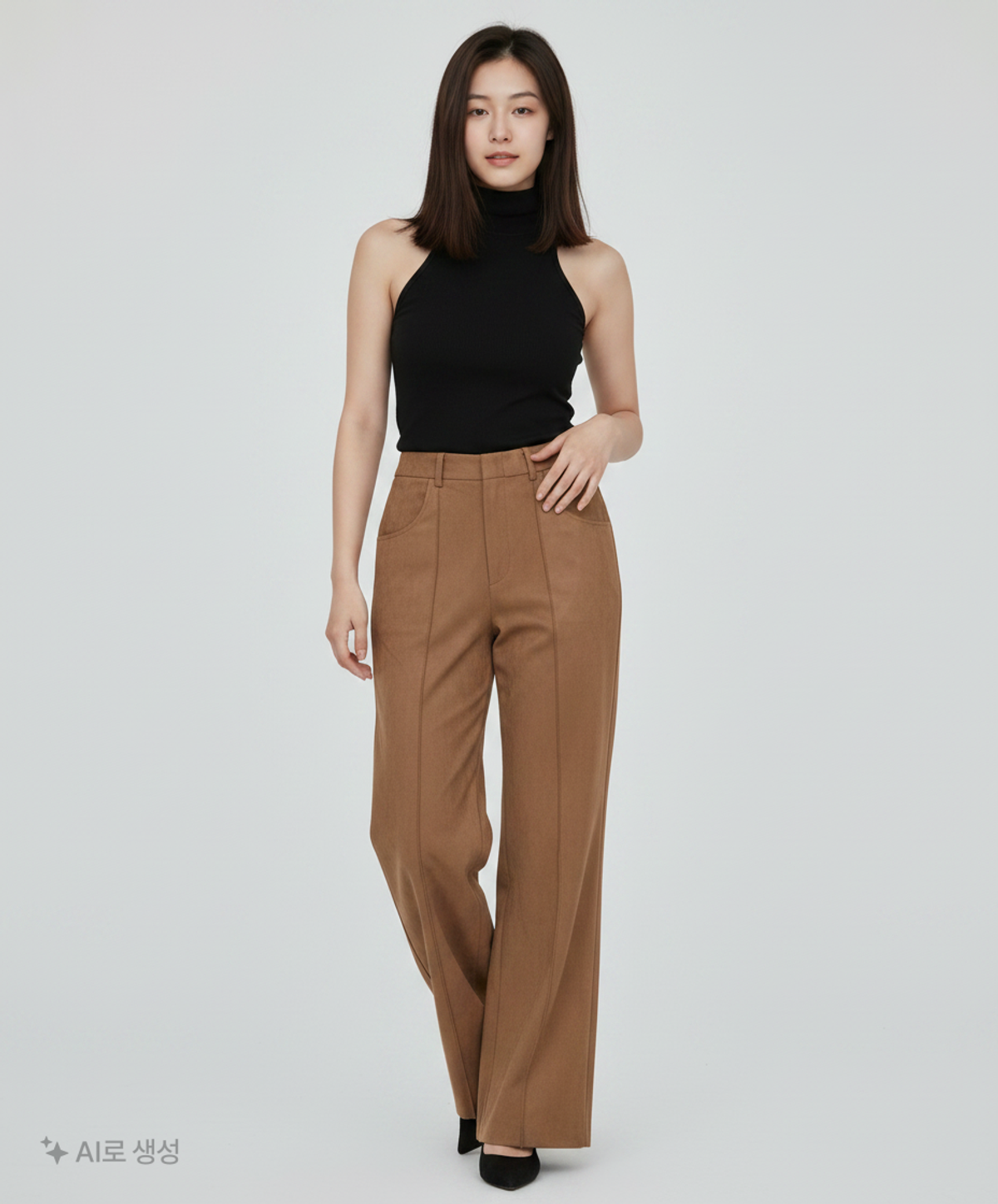 포스333(PHOS333) Suede Slacks/Choco M