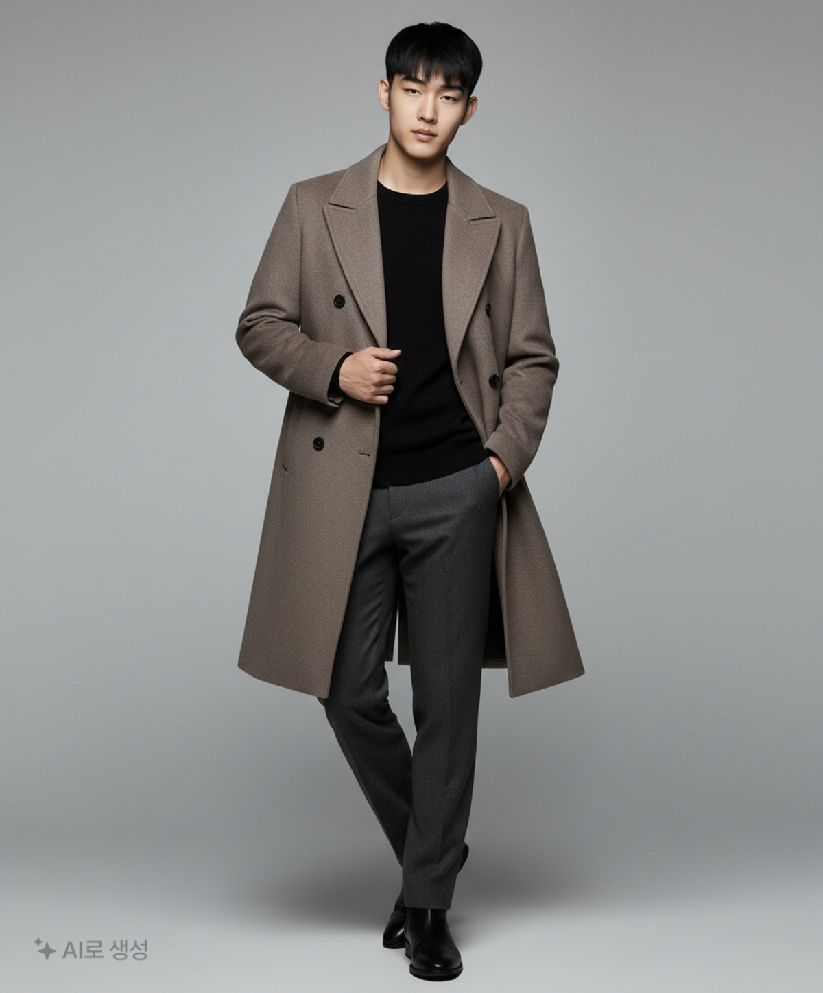 지오다노(GIORDANO) 겨울 더블 코트 L
