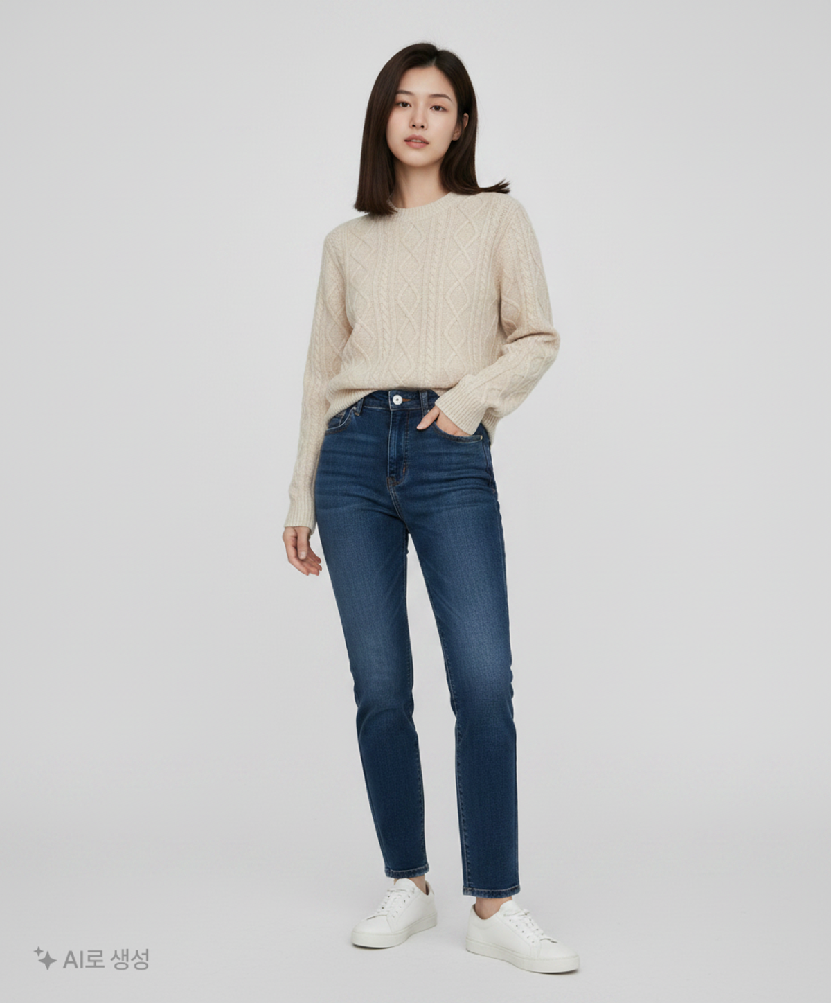 미쏘(MIXXO) 보카시 케이블 풀오버 (KABV17T RE) MIWKABC4QT S
