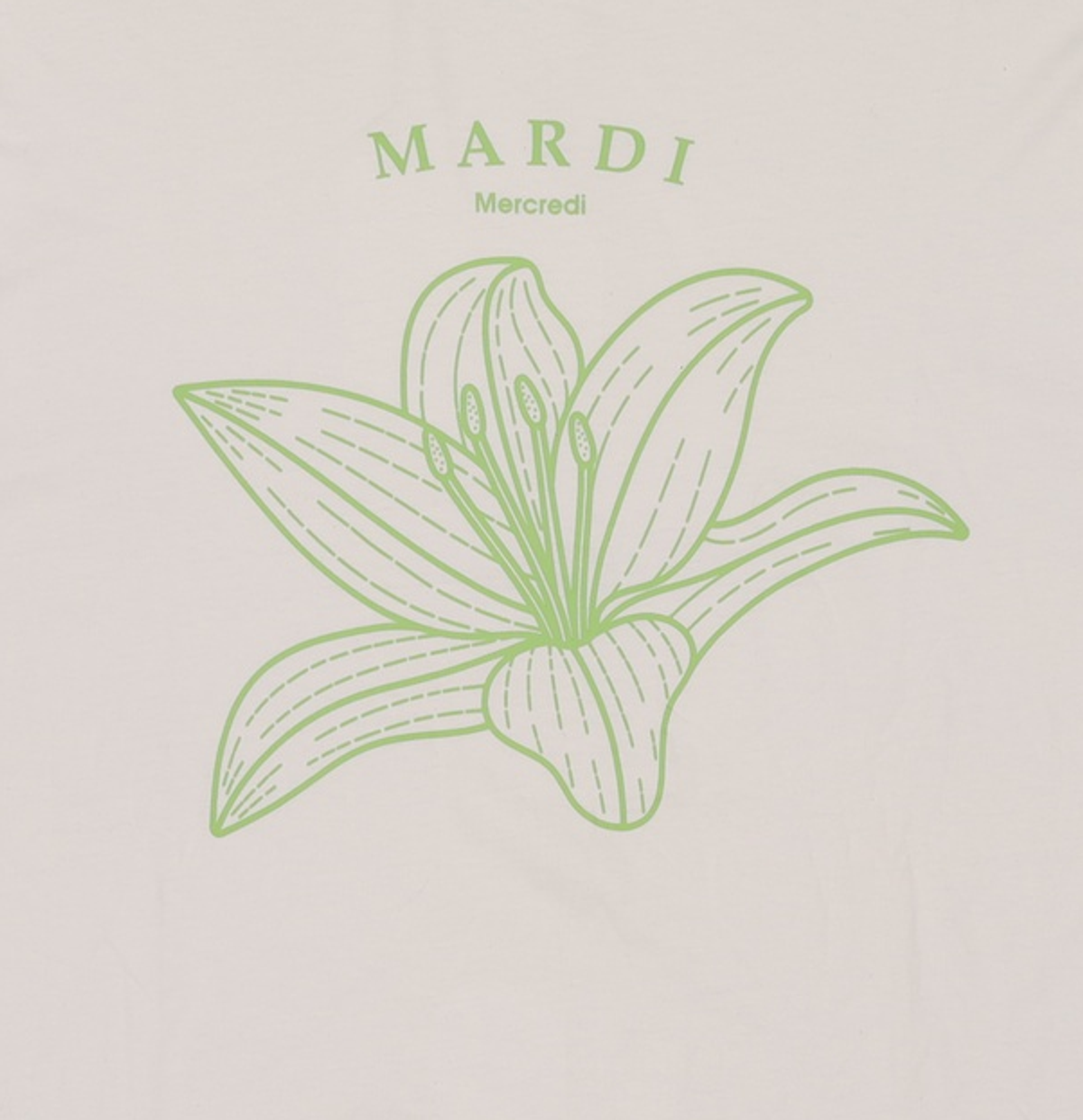 마르디 메크르디(MARDI MERCREDI) 반소매 티셔츠