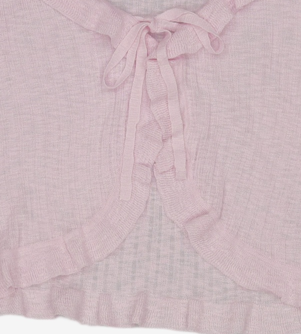 미쏘(MIXXO) 리본 프릴 가디건_MIWCKF823T M