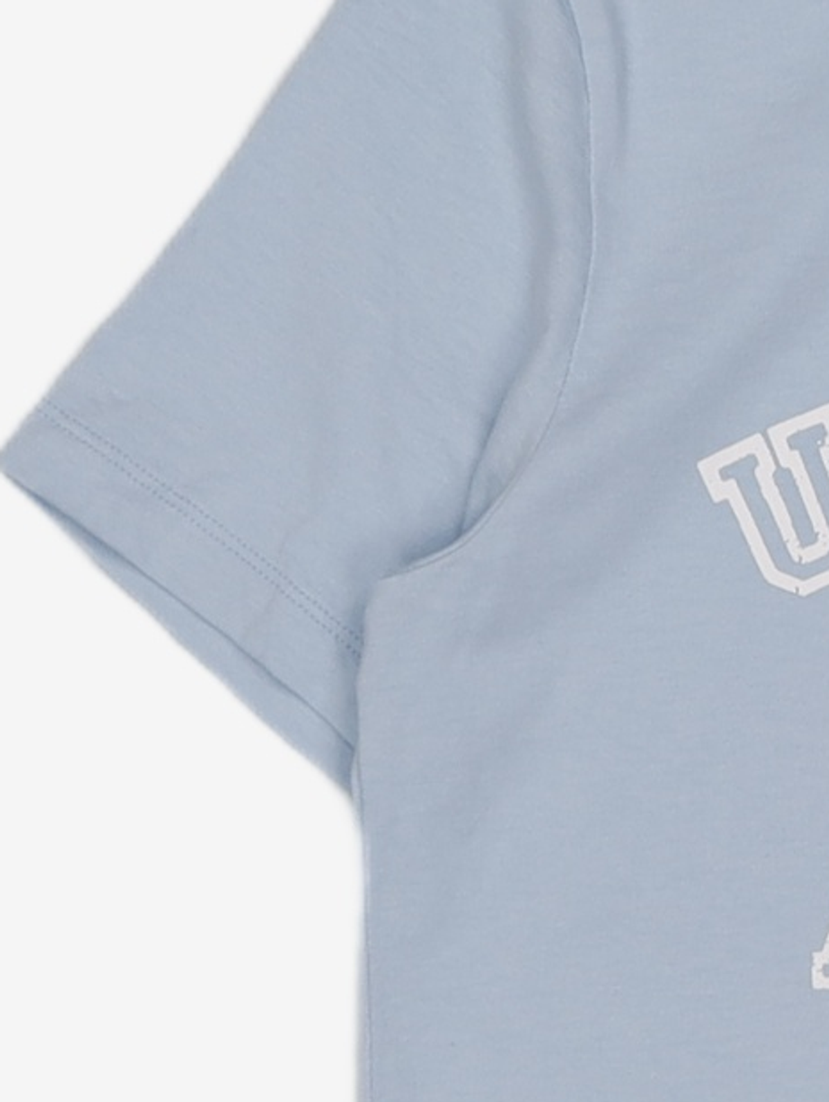 유니버스 가먼트(UNIVERSE GARMENT) UG 크랙 슬림 우먼티셔츠_LIGHT BLUE F