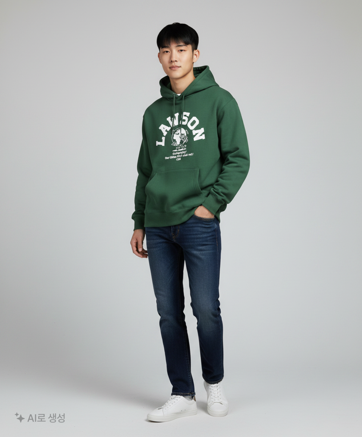 코드그라피(CGP) CGP 로손 후디_그린 XS