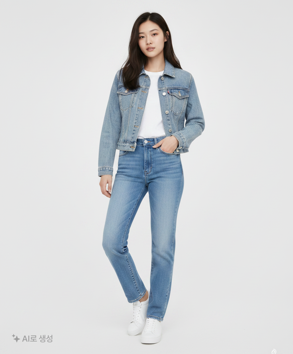 스파오(SPAO) 데님/트러커 재킷 S