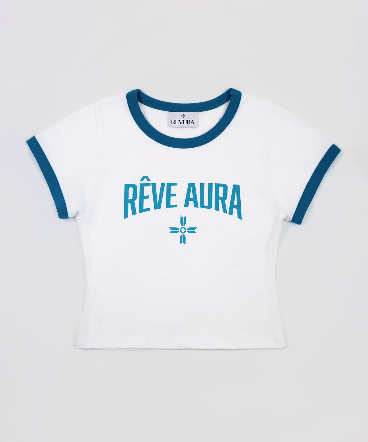 레뷰라(REVURA) REVE AURA CROP RINGER T-SHIRTS - S (W) / EMERALD
