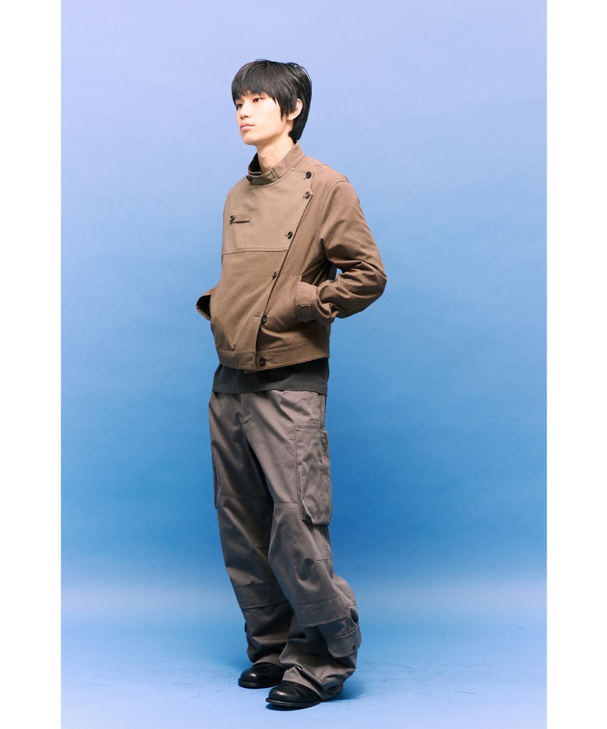 해칭룸(HATCHINGROOM) Fencing Jacket Mud Brown