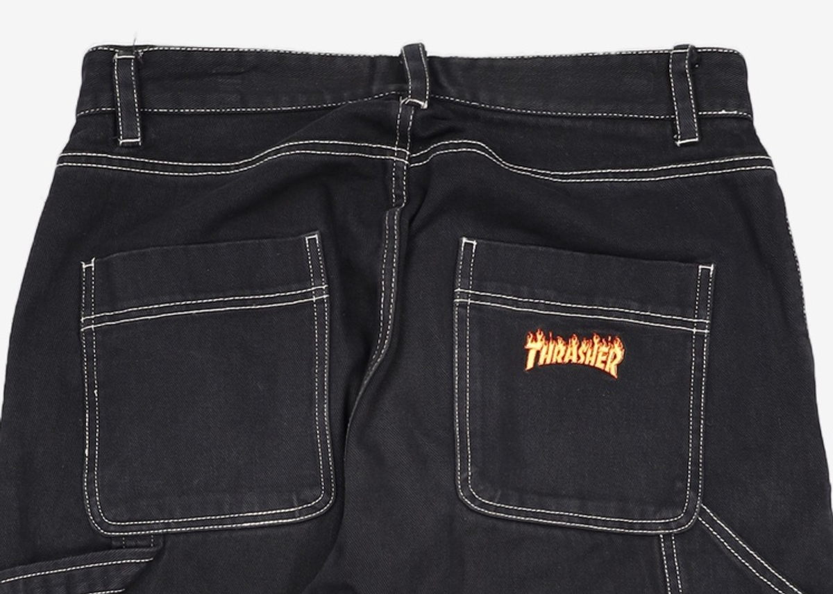 트레셔(THRASHER) 청/데님 팬츠 L