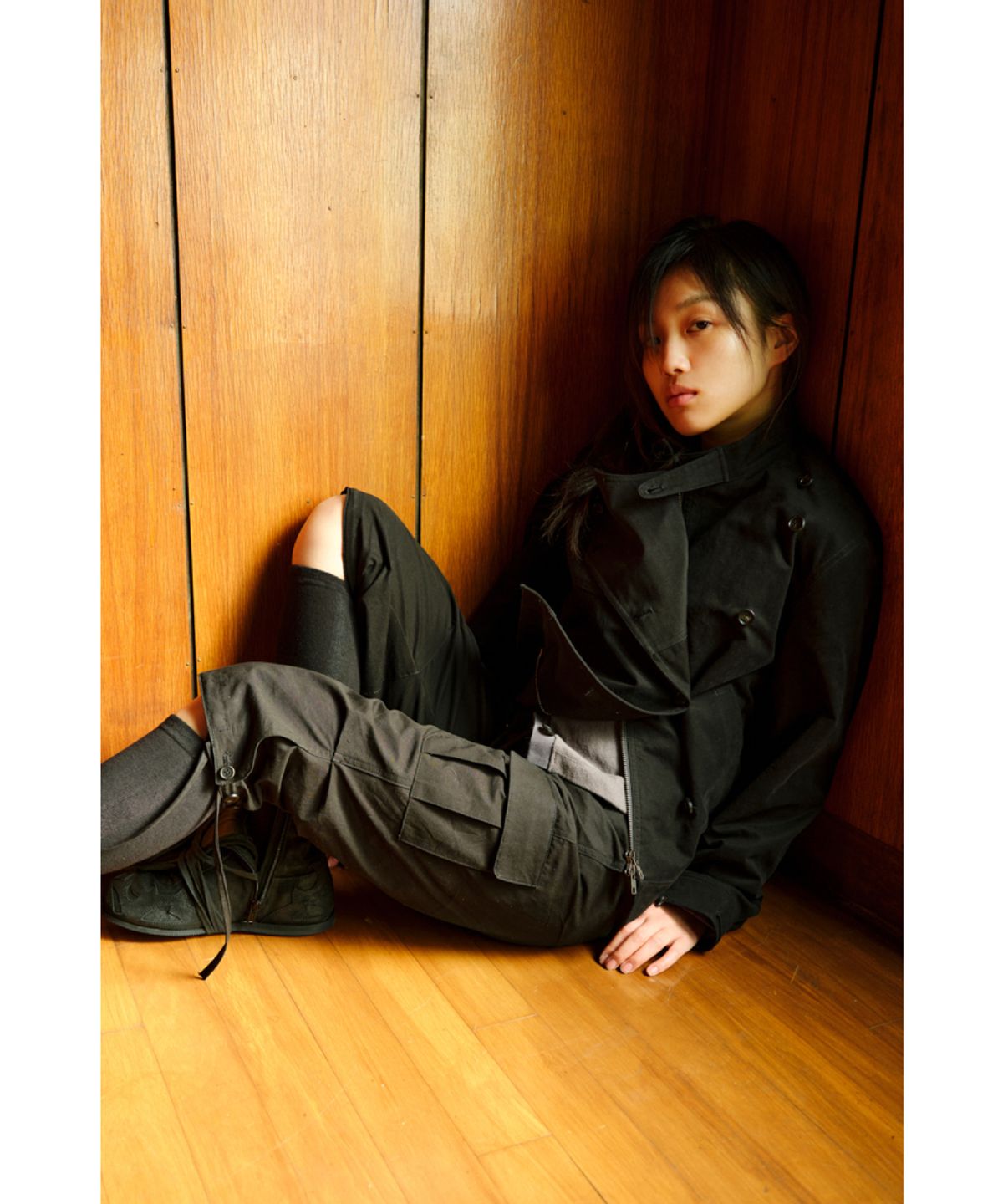 해칭룸(HATCHINGROOM) Sly Capri Pants Black