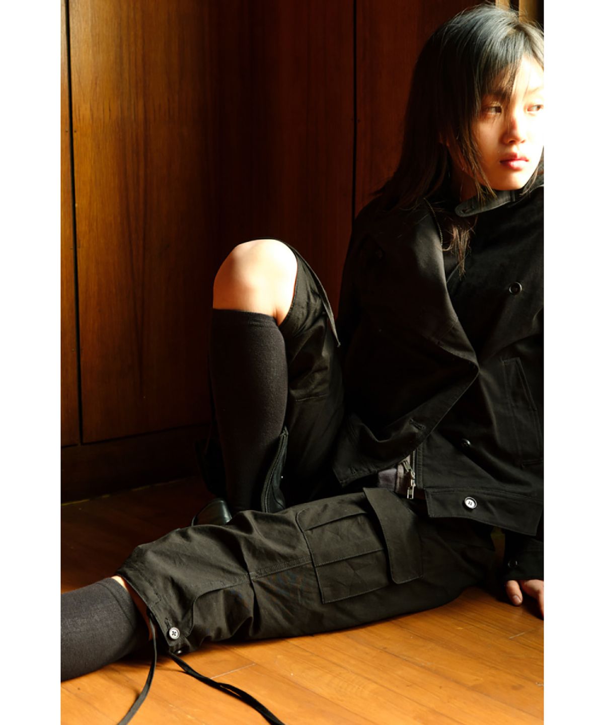 해칭룸(HATCHINGROOM) Sly Capri Pants Black
