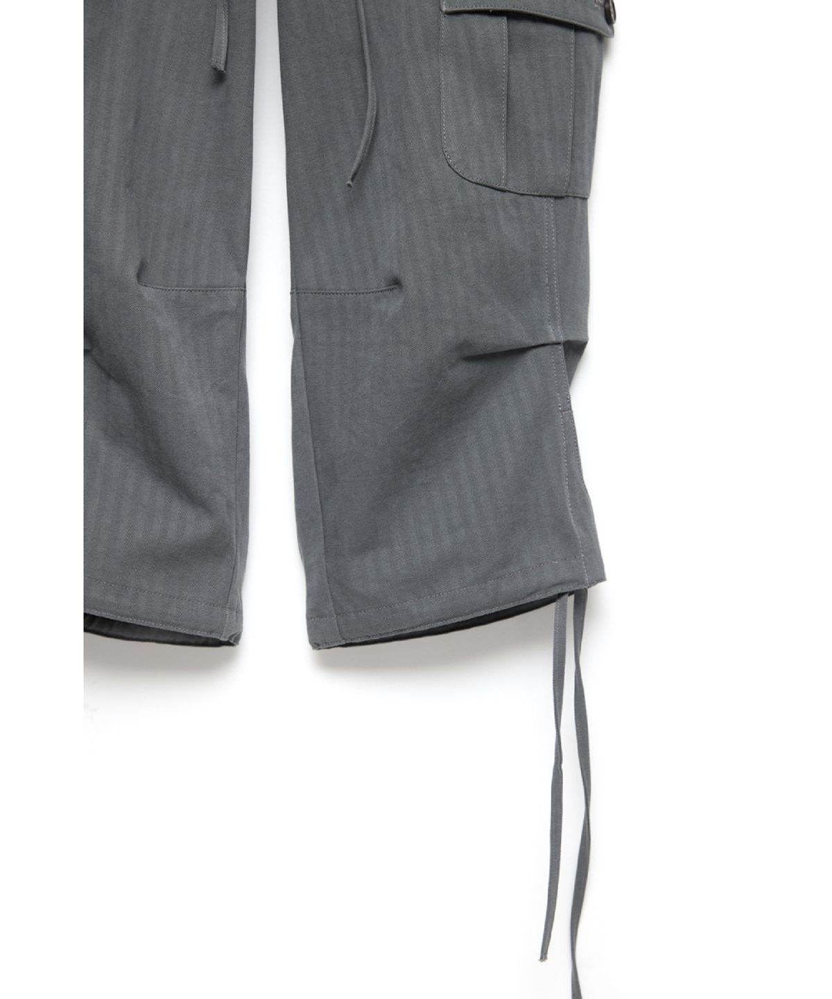 해칭룸(HATCHINGROOM) Sly Capri Pants Herringbone Graphite