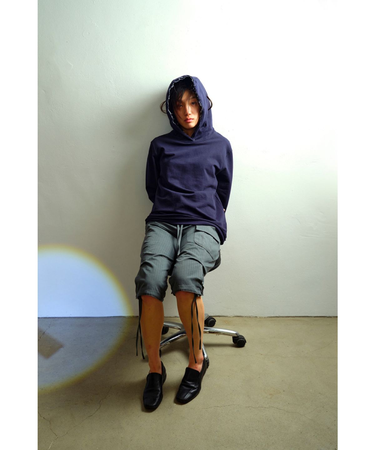 해칭룸(HATCHINGROOM) Sly Capri Pants Herringbone Graphite