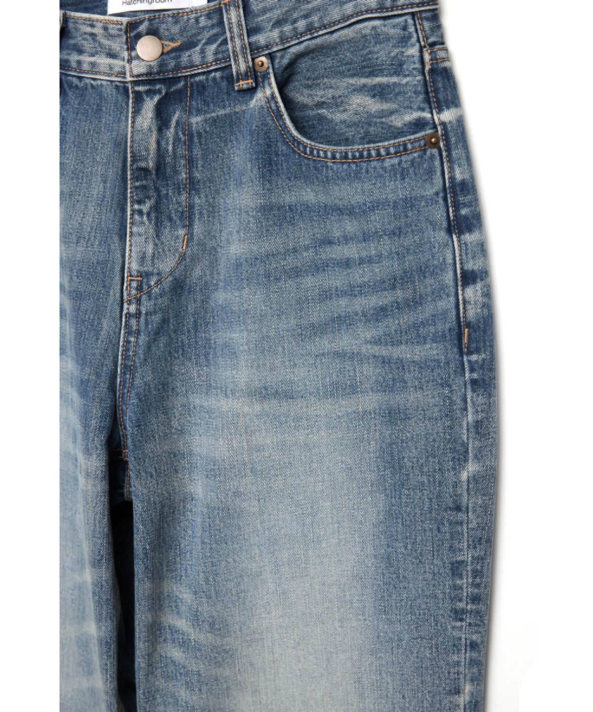 해칭룸(HATCHINGROOM) Harness Jeans Blue