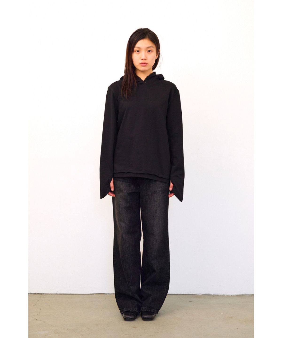해칭룸(HATCHINGROOM) Harness Jeans Black