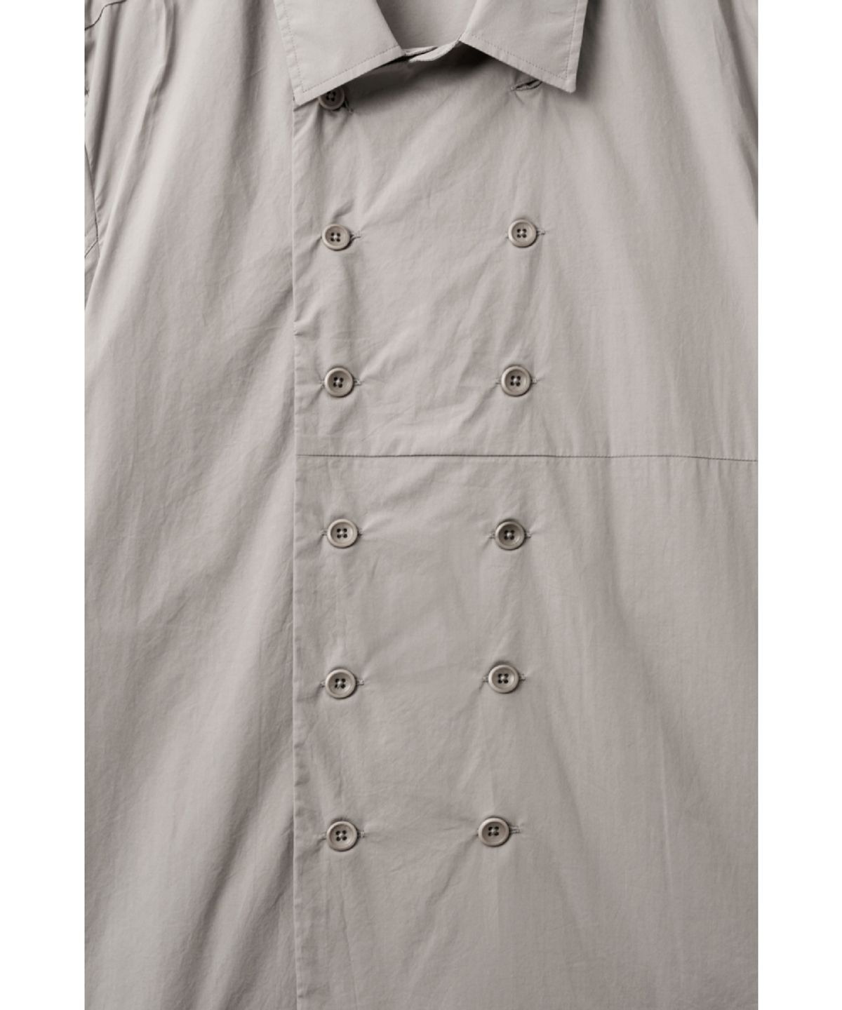 해칭룸(HATCHINGROOM) Double Breasted Shirket Mud Grey