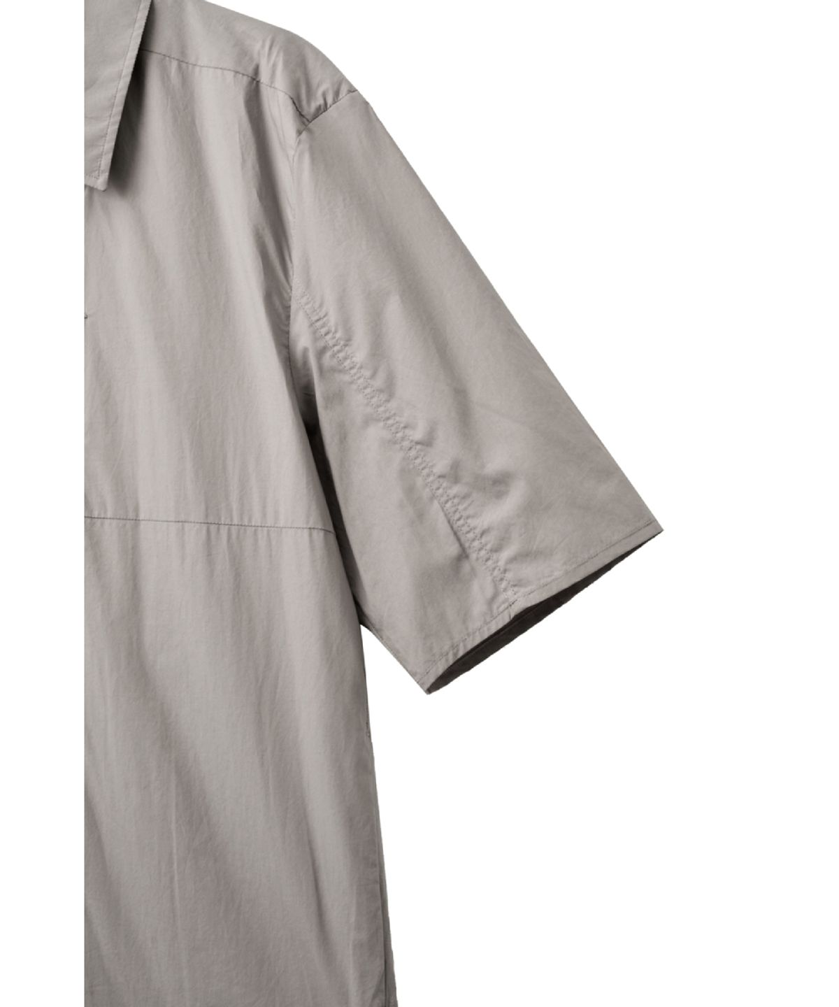 해칭룸(HATCHINGROOM) Double Breasted Shirket Mud Grey