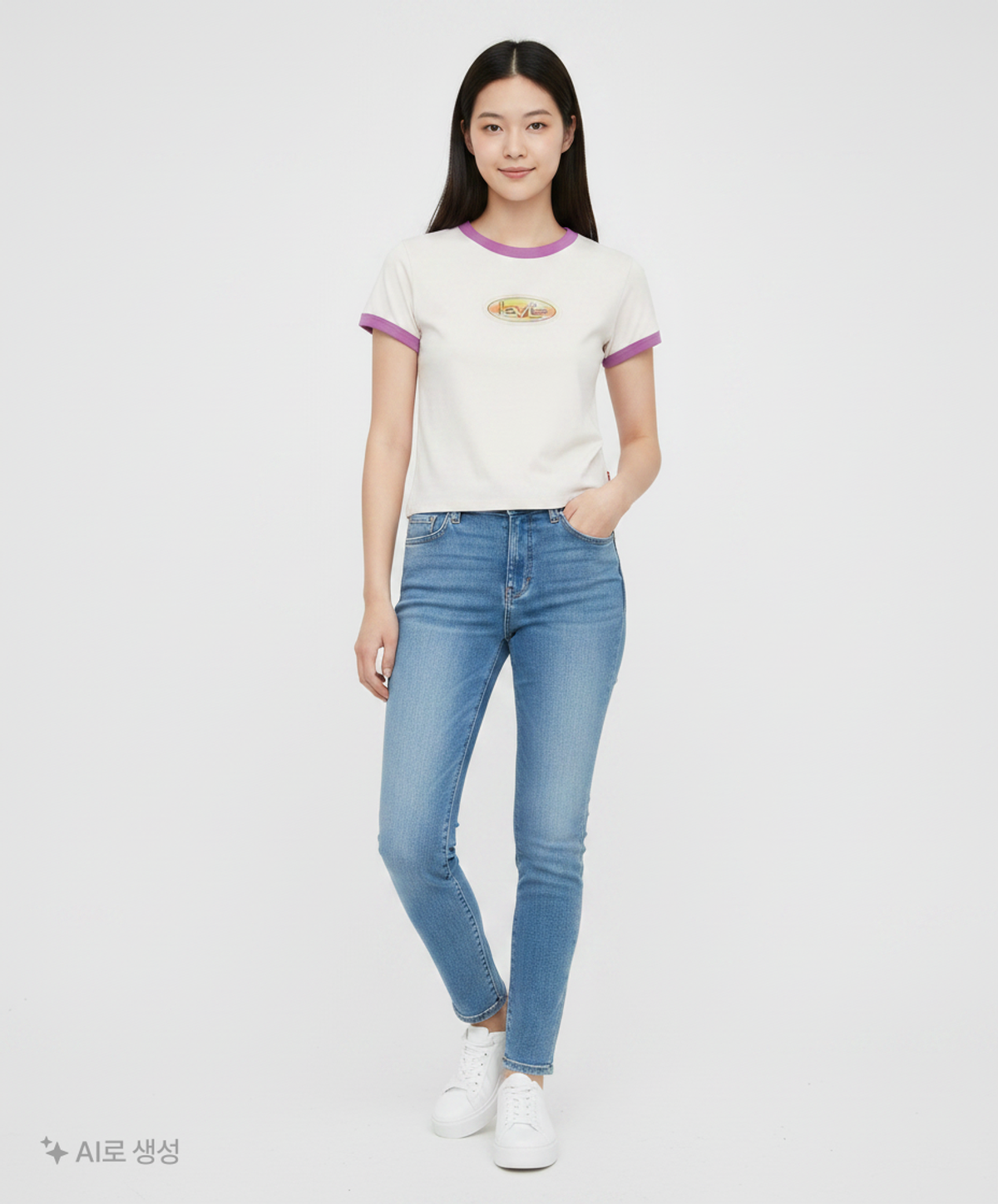 리바이스(LEVI'S) 그래픽 링거 미니 티셔츠_A3523-0034 M