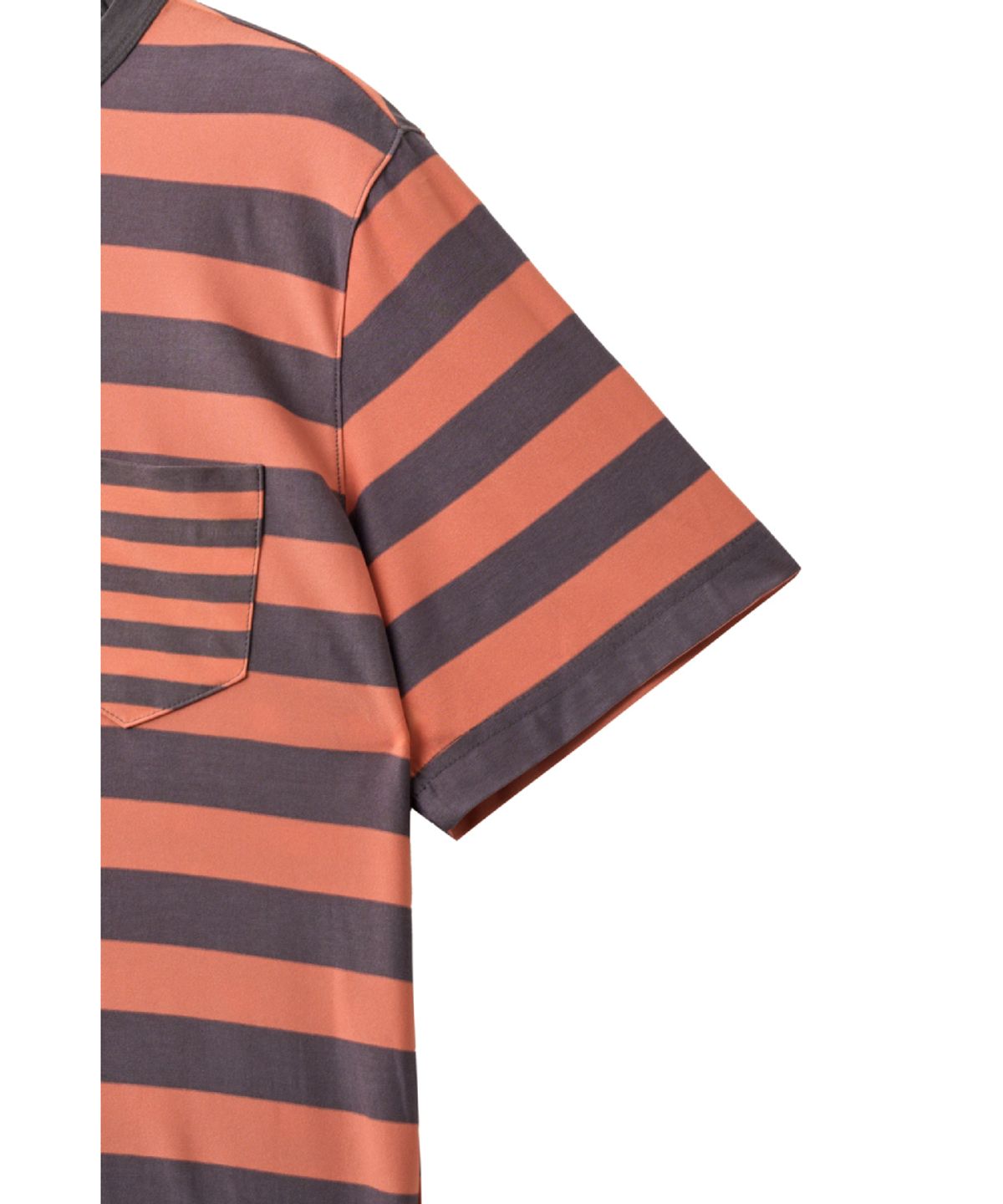 해칭룸(HATCHINGROOM) Triple Pocket Tee Stripe Orange