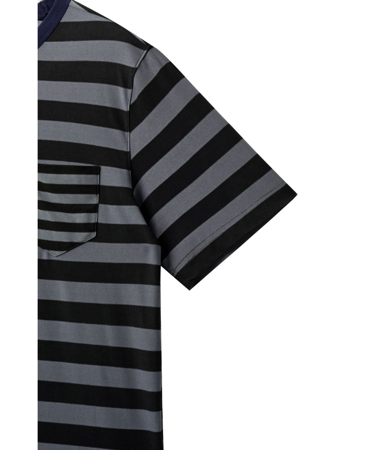 해칭룸(HATCHINGROOM) Triple Pocket Tee Stripe Graphite