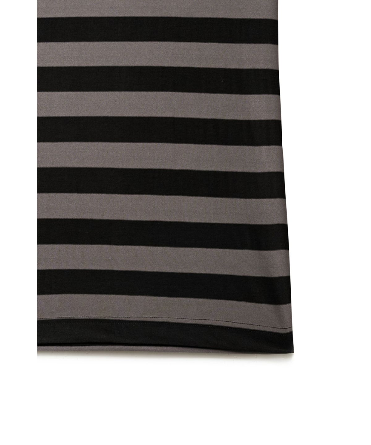 해칭룸(HATCHINGROOM) Triple Pocket Tee Stripe Brown Charcoal