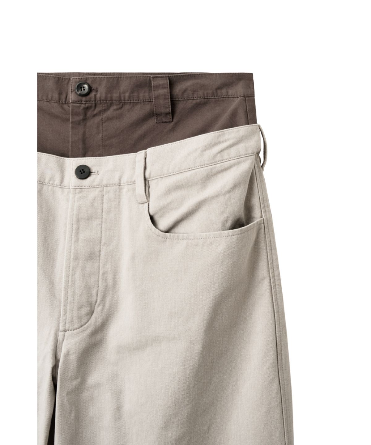 해칭룸(HATCHINGROOM) Double Waist Pants Rose Grey