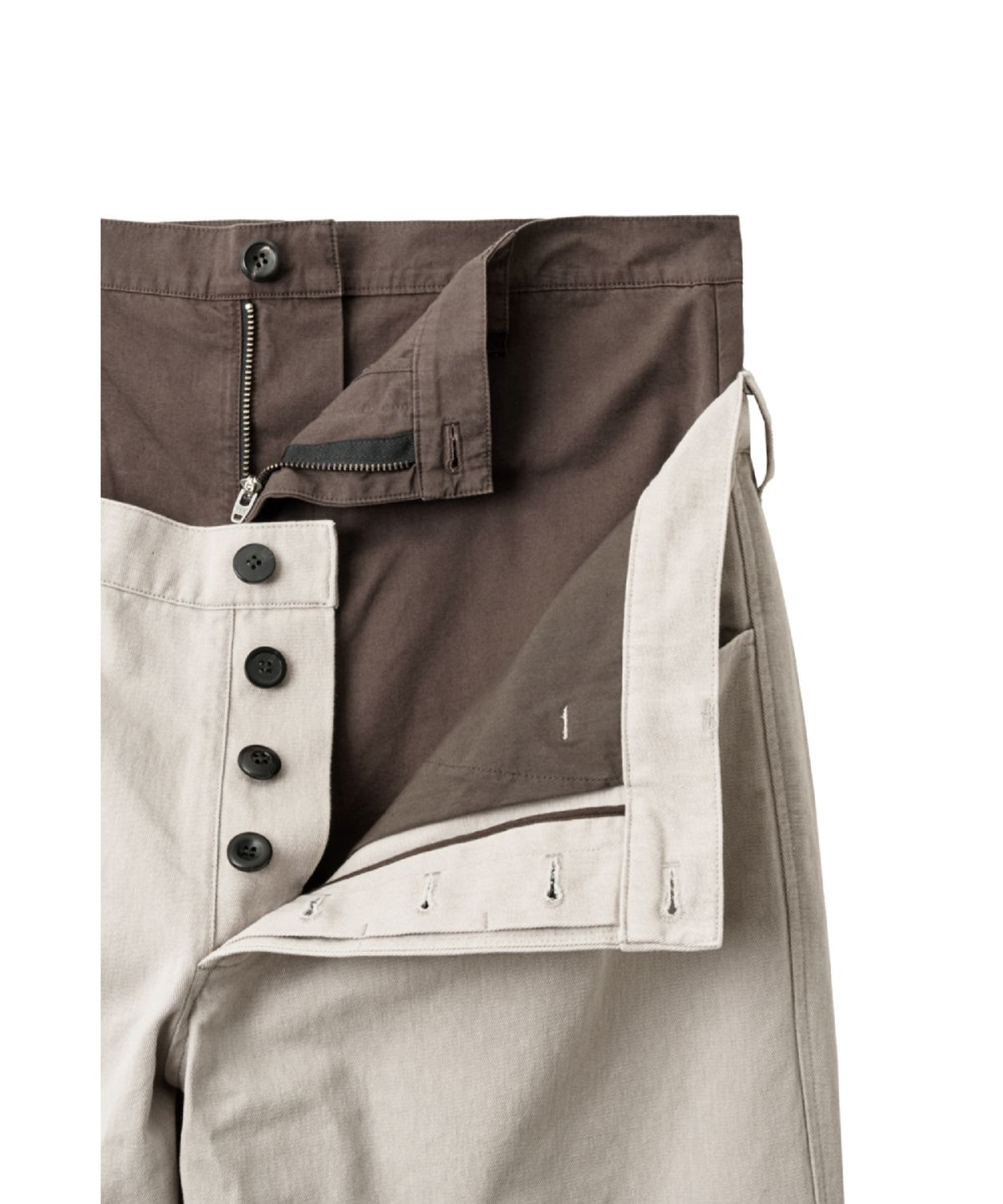 해칭룸(HATCHINGROOM) Double Waist Pants Rose Grey