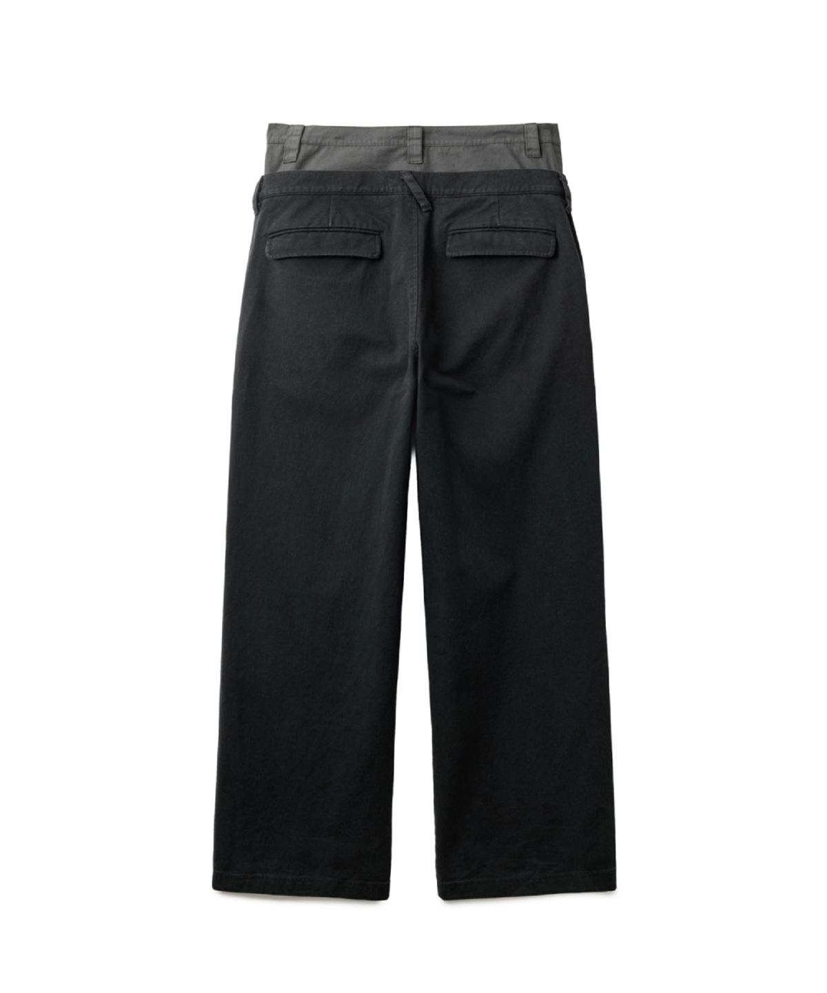 해칭룸(HATCHINGROOM) Double Waist Pants Black