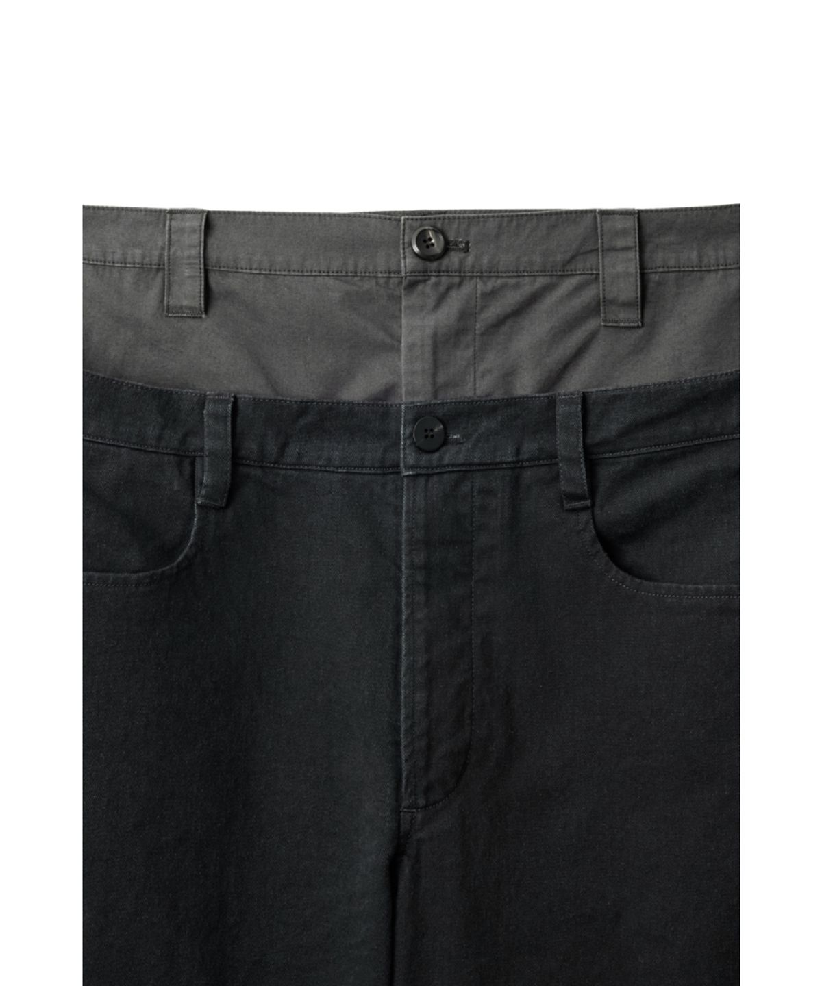 해칭룸(HATCHINGROOM) Double Waist Pants Black