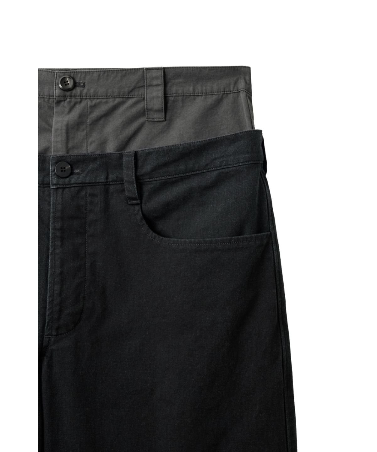 해칭룸(HATCHINGROOM) Double Waist Pants Black