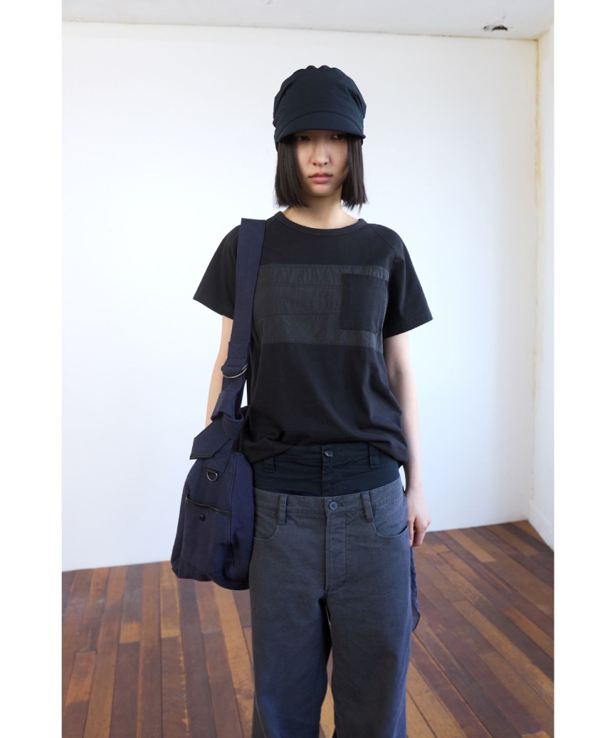 해칭룸(HATCHINGROOM) Knots Cross Bag Blue