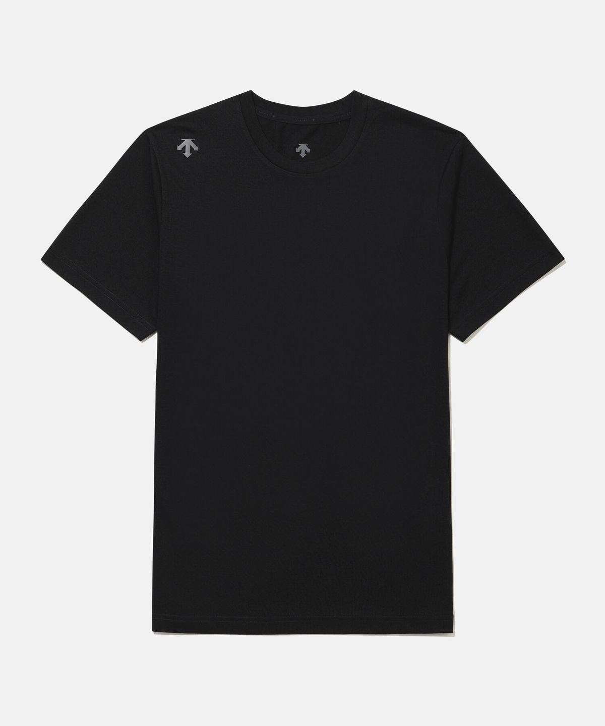 데상트(DESCENTE) 소프트터치 그래픽 반팔 티셔츠 블랙 SR323DTS71