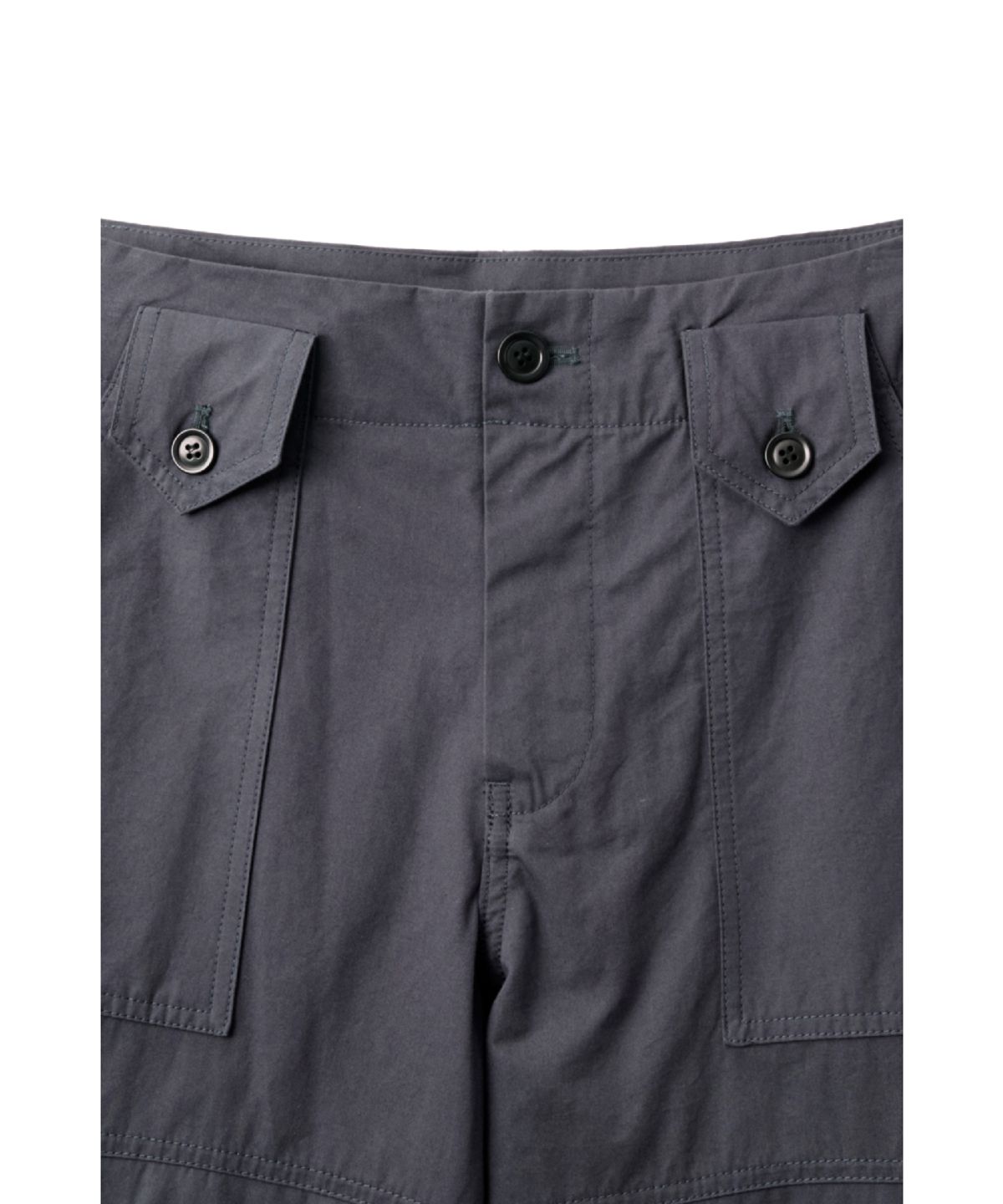 해칭룸(HATCHINGROOM) Roll up Fatigue Shorts Dark Purple