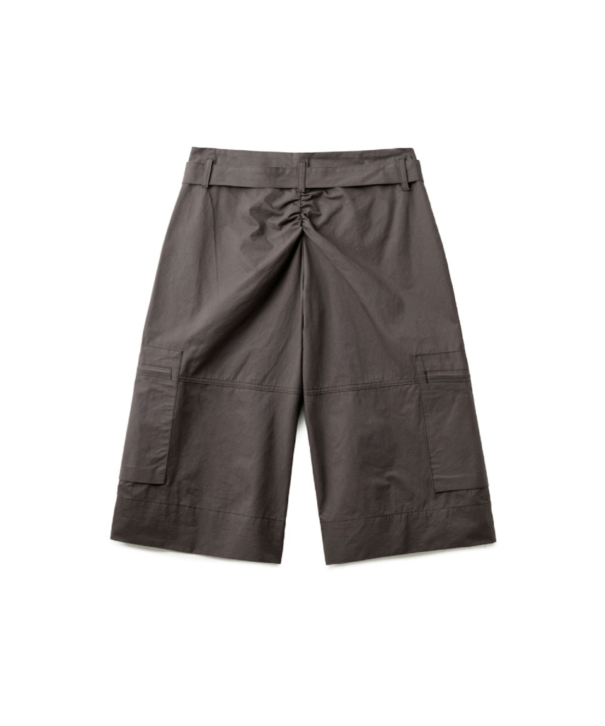 해칭룸(HATCHINGROOM) Roll up Fatigue Shorts Dark Brown