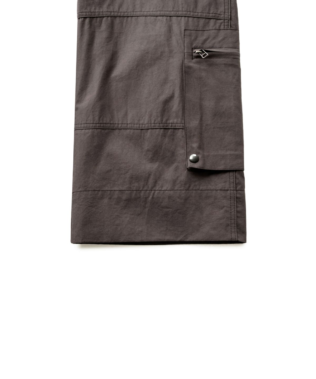 해칭룸(HATCHINGROOM) Roll up Fatigue Shorts Dark Brown