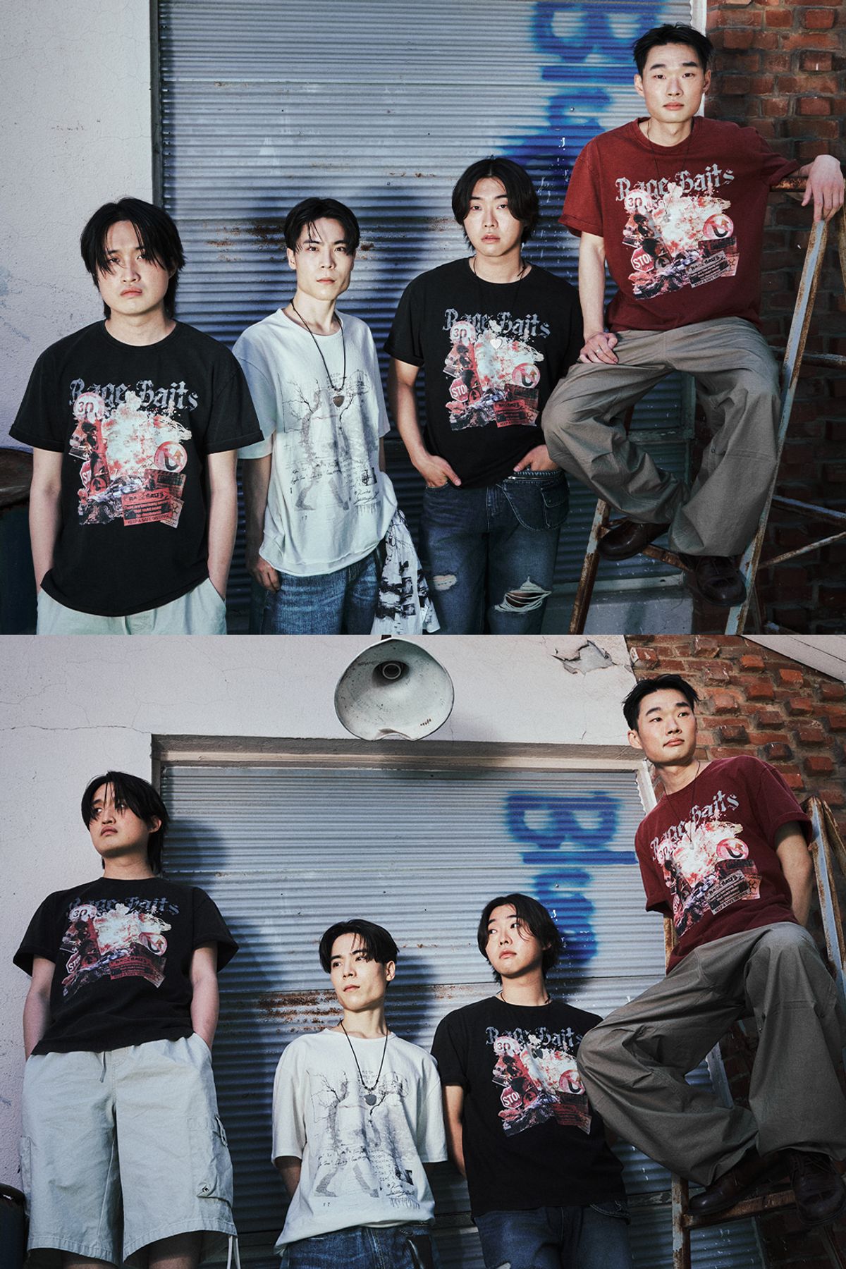 메아(MEA) RAGE BAITS DYEING T-SHIRT [BLACK]
