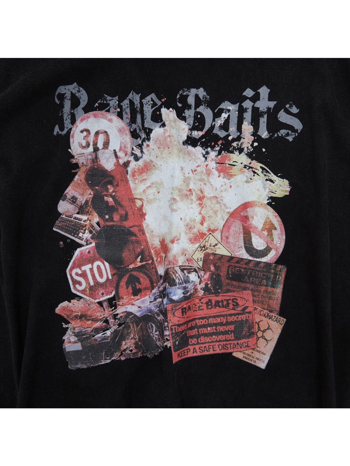 메아(MEA) RAGE BAITS DYEING T-SHIRT [BLACK]