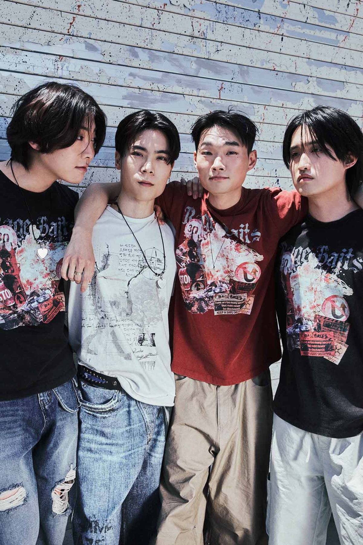 메아(MEA) RAGE BAITS DYEING T-SHIRT [RED]